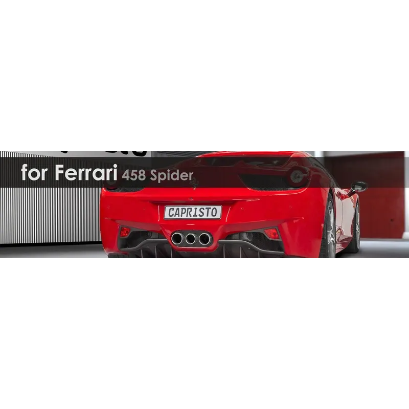 458 Spider | Exhaust System | Capristo - 2x discs circular 17mm (only for rear), titanium wheel bolts, Part certificates