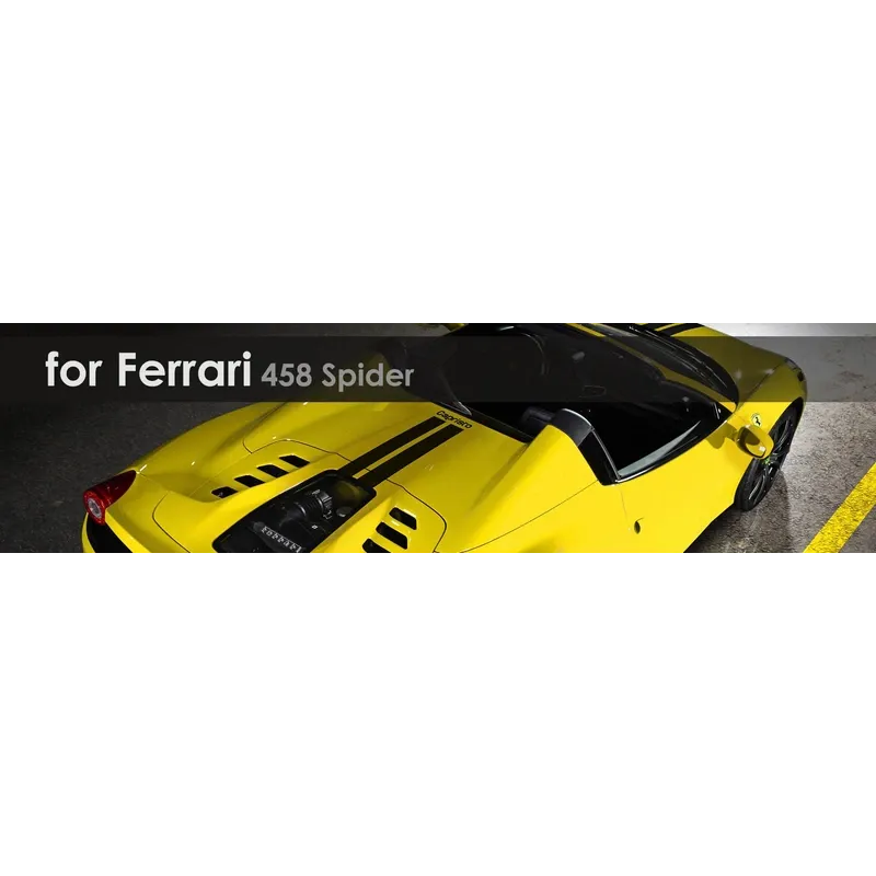 458 Spider | Carbon | Capristo - Fabric L matt lacquered Engine compartment side panels (right and left) 03FE 004 10 001 LG Fabric L gloss varnished 03FE 004 10 001 LM Fabric L matt lacquered
