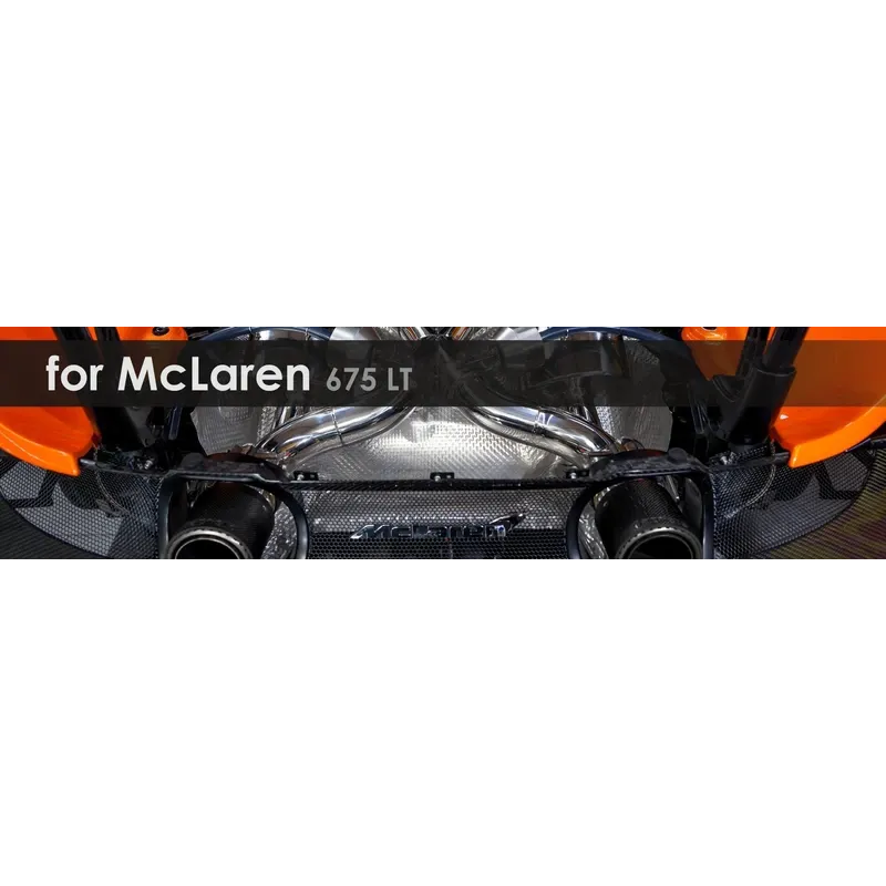675 LT | Capristo - Rear silencer with catless downpipes, EVCU-1 , carbon tailpipes, heat protection