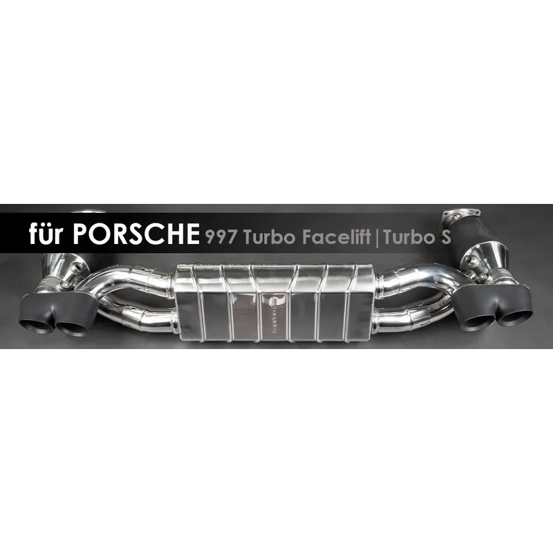 997 Turbo FL|Turbo S | Capristo - Endschalldämpfer mit 2 Katalysatoren mit 250 Zellen und programmierbarer Steuerung EVCU-1