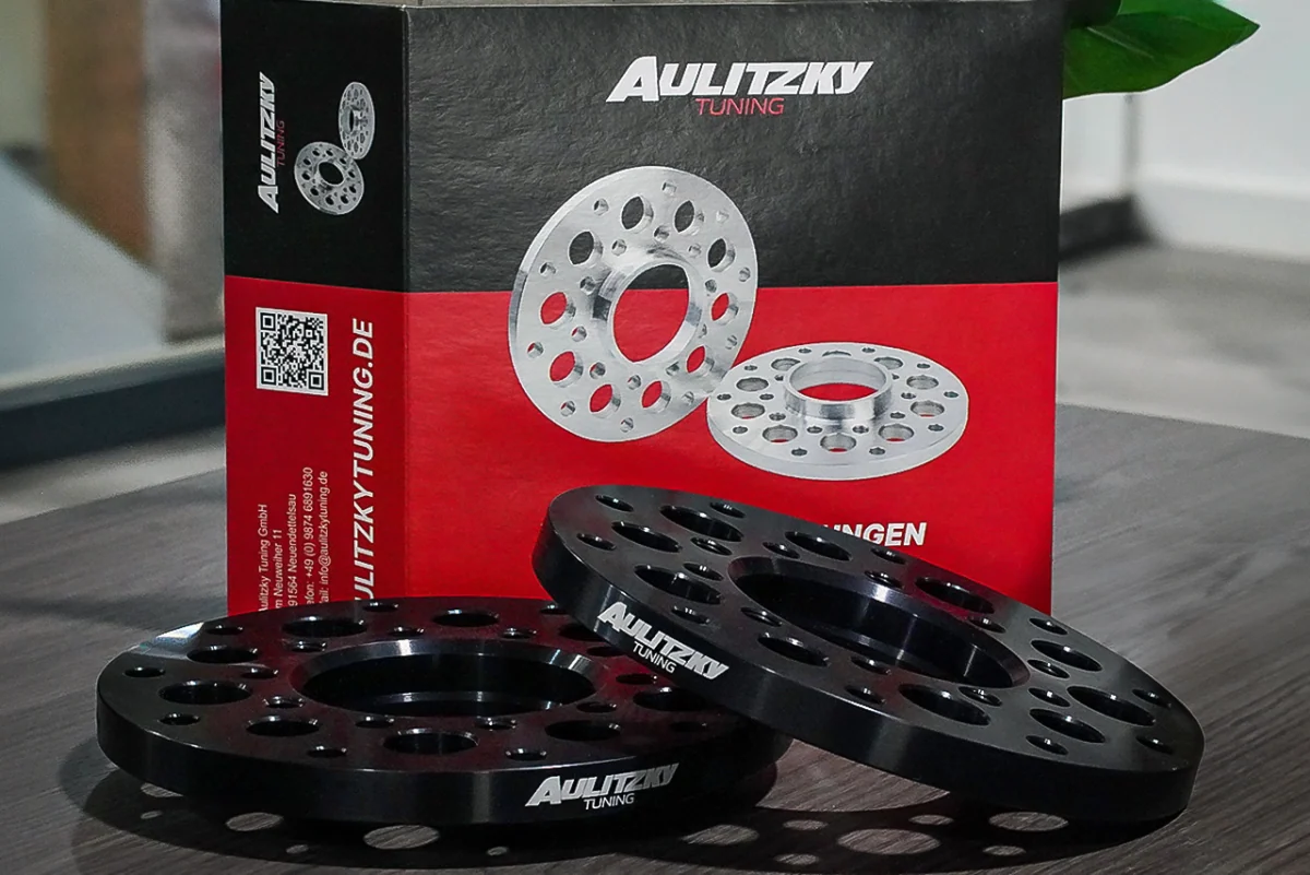Aulitzky Spurverbreiterungen Set 12 mm passend für Fahrzeuge mit Lochkreis 5x112 und Nabe 66,6 mm