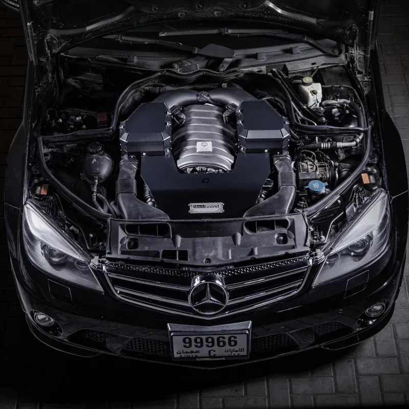 Mercedes AMG C63 (204) M156 6.2L V8 Cold Air Intake System – BlackBoost performance part