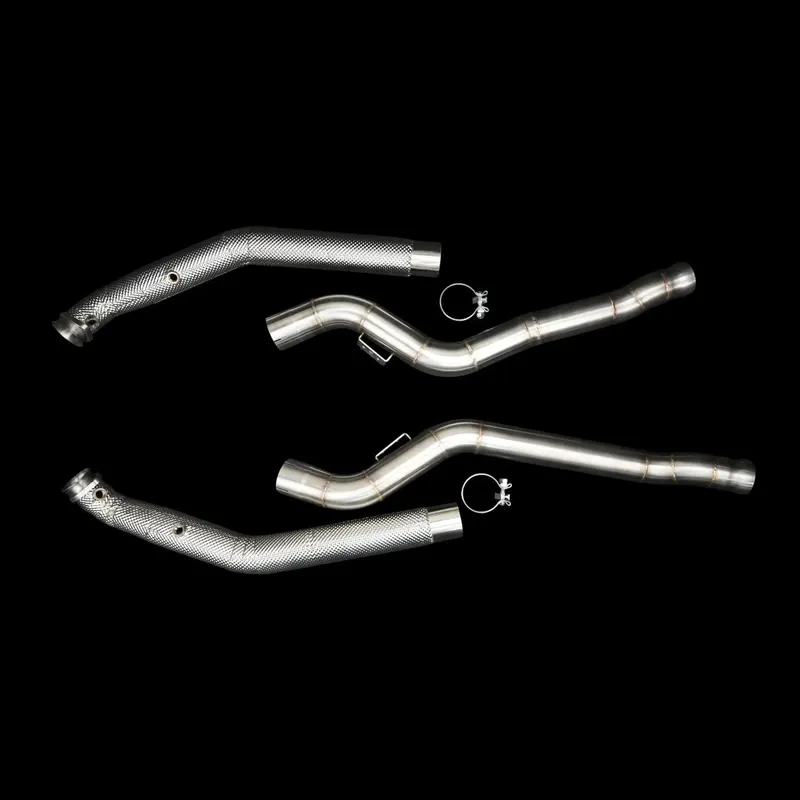 Mercedes AMG E63(S) (212) AWD M157 5.5L V8 BiTurbo Catless Downpipes – BlackBoost performance part