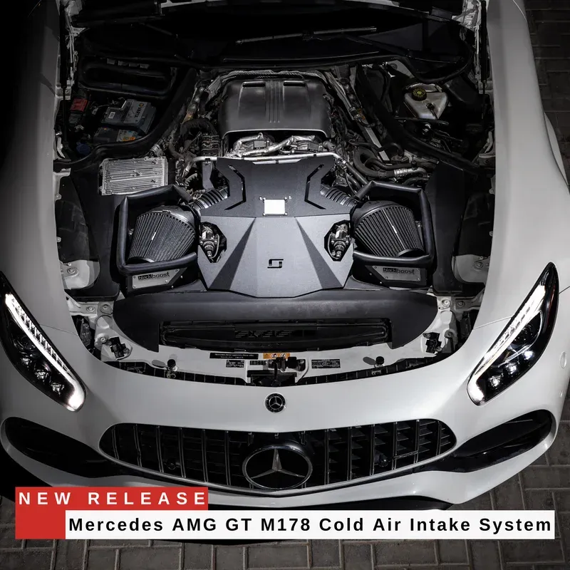 Mercedes AMG GT (190) M178 4.0L V8 BiTurbo Cold Air Intake System Gen-2 – BlackBoost performance part
