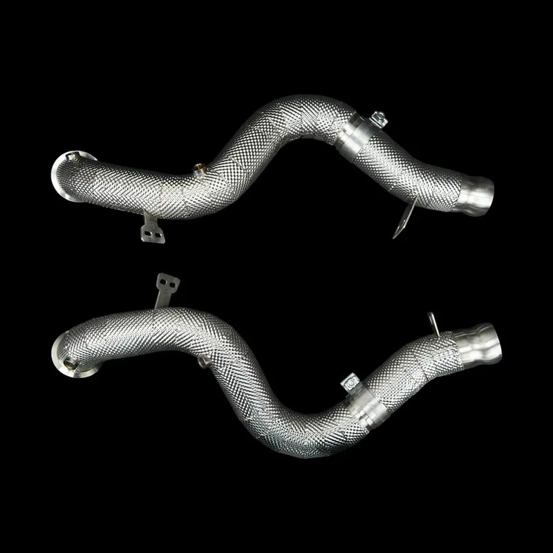 Mercedes S560 (222) M176 4.0L V8 BiTurbo Catless Downpipes – BlackBoost performance part