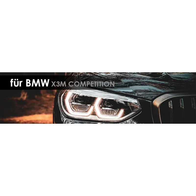 Capristo - Endschalldämpfer mit Verbindungsrohren zur Verwendung mit OEM-Aktuatoren, eloxierte Alu-Endrohre (schwarz, rot, silber*) und Aluminium Außenhülse in wicrom black | passend für BMW X3M Competition (G01, F97)