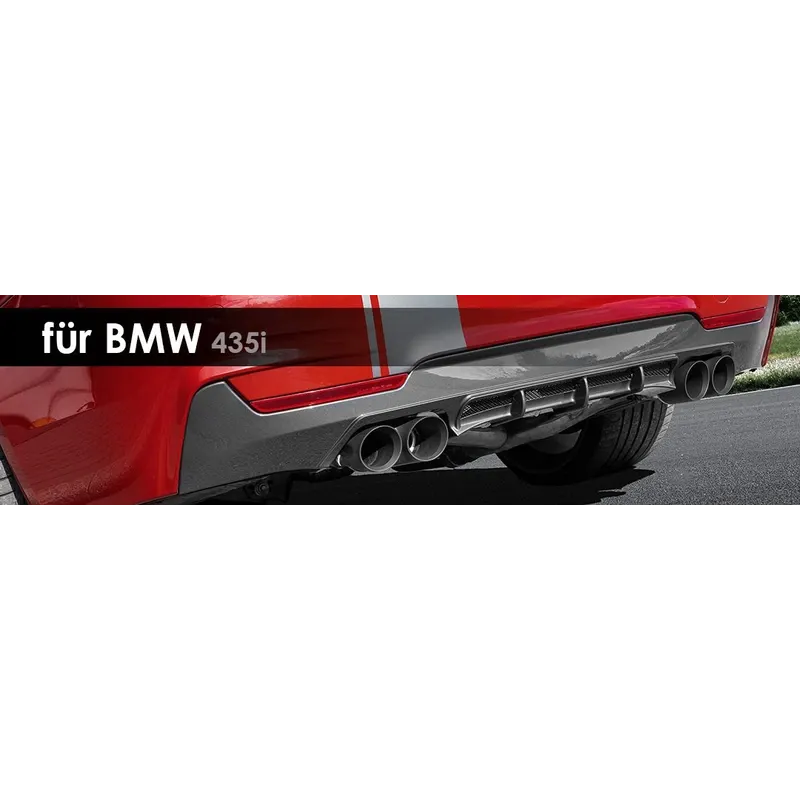 Exhaust System | Capristo - Exhaust system with middle silencer spare pipe, skirt and CES-3 controller with part certificates | passend für BMW 435i