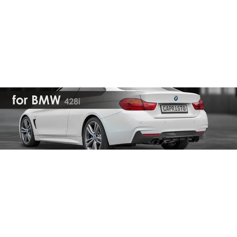 Exhaust System | Capristo - Exhaust system with middle silencer, skirt and CES-3 controller an TÜV-certification | passend für BMW 428i