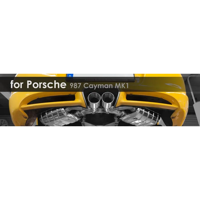987 Cayman MK1 | Capristo - Muffler (without catalysts), Manifold and CES-3 EVCU-1