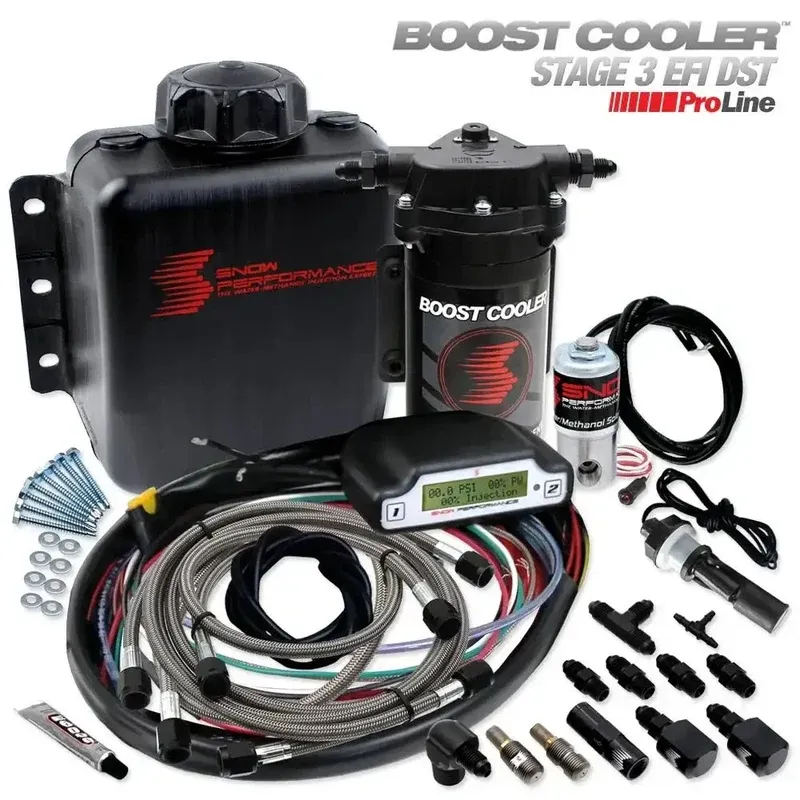 Boost Cooler Stage 3 Wassereinspritzung Komplettset mit Schläuchen, Tank und Zubehör für Tuning