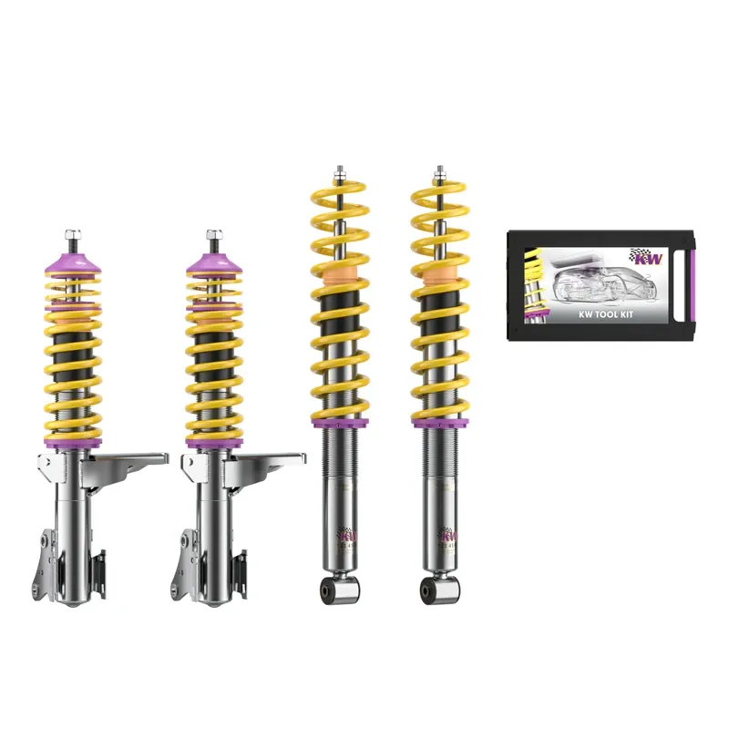 KW Gewindefahrwerk V1 inox passend für Audi 80 B3 / Audi Coupé 89 u. a.