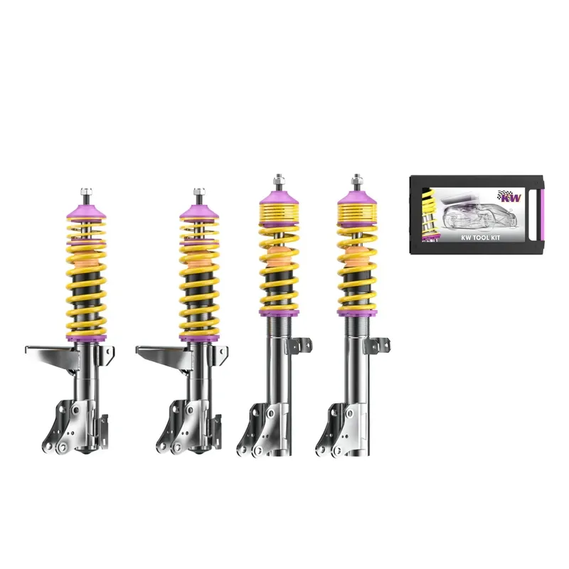 KW Gewindefahrwerk V1 inox passend für Audi 80 B3 / Audi 90 B3 u. a.