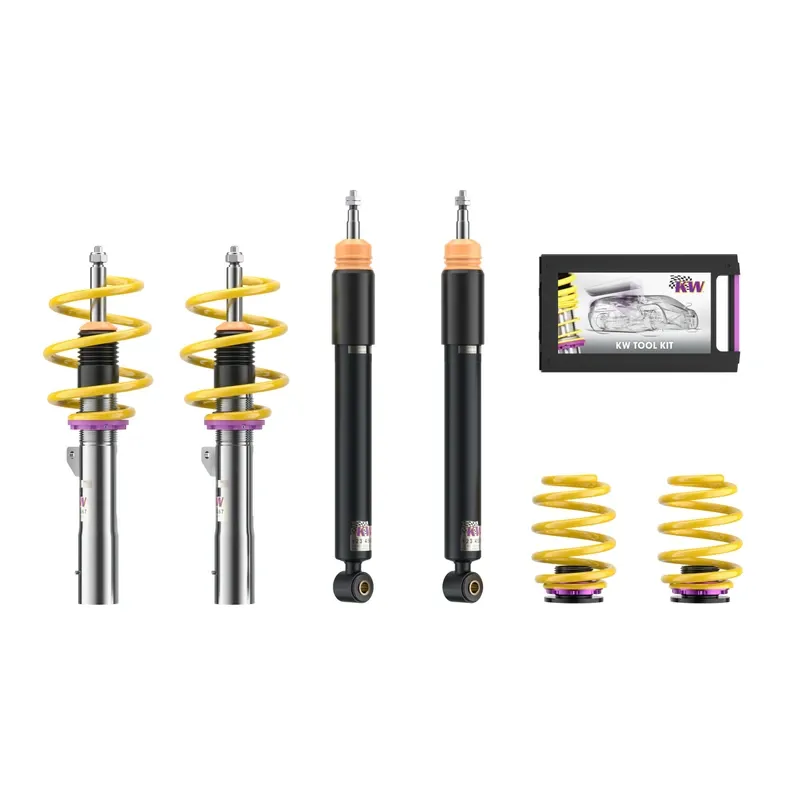 KW Gewindefahrwerk V1 inox (inkl. Stilllegung f. elektr. Dämpfer) passend für MINI 3-Türer F56