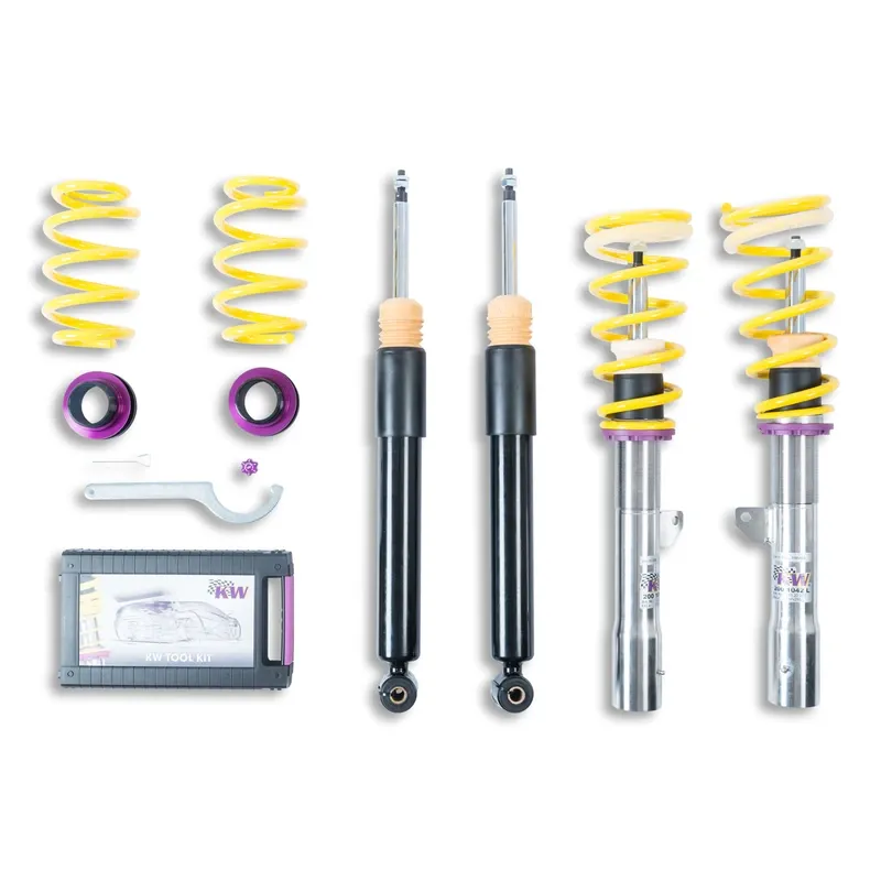 KW Gewindefahrwerk V1 inox passend für BMW 2er Active Tourer F45 / BMW X2 F39 u. a.