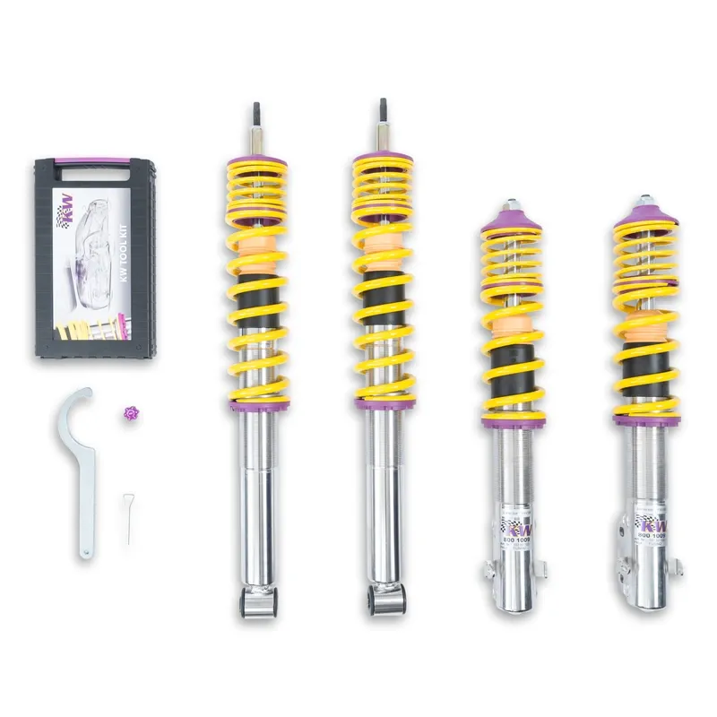KW Gewindefahrwerk V1 inox passend für Volkswagen Golf III 1H / Volkswagen Vento 1H2 u. a.