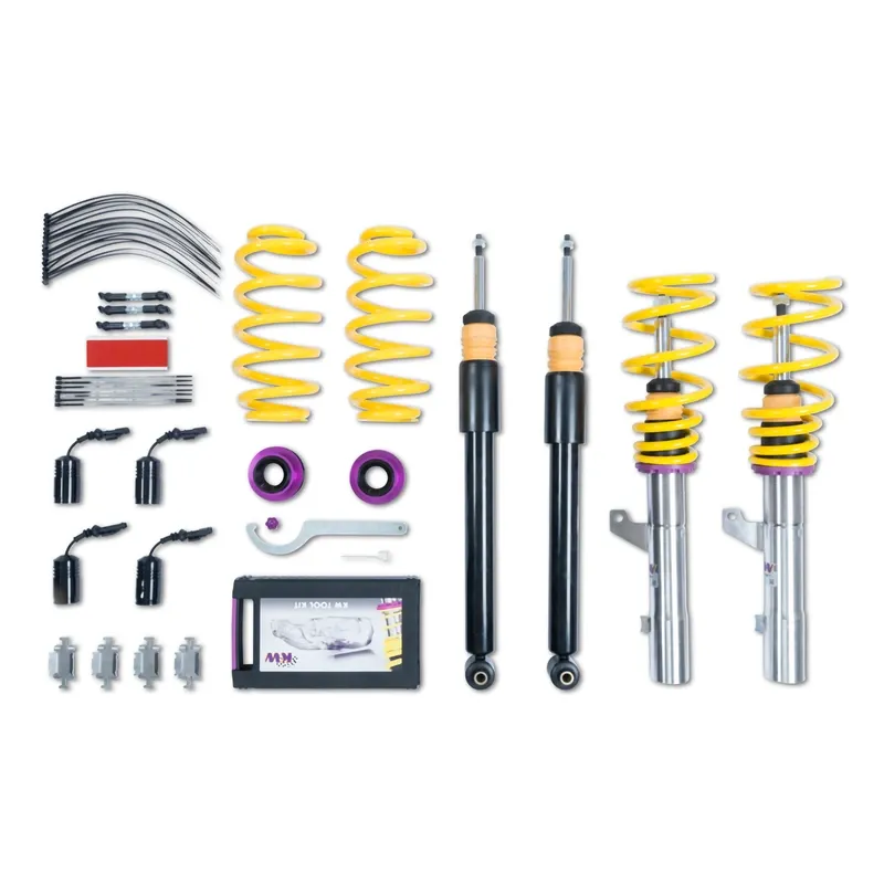 KW Gewindefahrwerk V1 inox (inkl. Stilllegung f. elektr. Dämpfer) passend für Cupra Ateca KH7