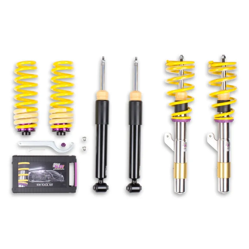KW Gewindefahrwerk V2 inox passend für BMW 1er F20 / BMW 3er F30 u. a.