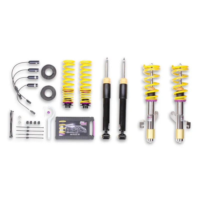 KW Gewindefahrwerk V2 inox (inkl. Stilllegung f. elektr. Dämpfer) passend für BMW 3er F30 / BMW 4er F32