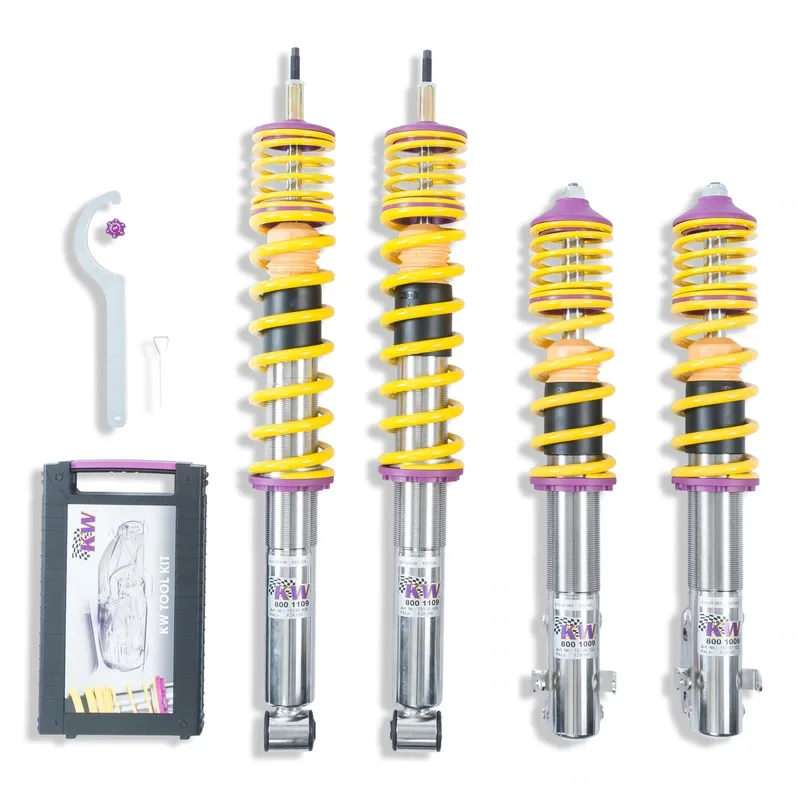 KW Gewindefahrwerk V2 inox passend für Volkswagen Golf II 19E / Volkswagen Jetta II
