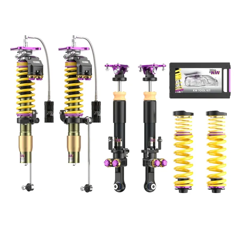 KW Gewindefahrwerk V5 Clubsport inkl. Stützlager (inkl. Stilllegung f. elektr. Dämpfer) passend für BMW M3 G80 / BMW M4 G82 (Abbildung ähnlich)