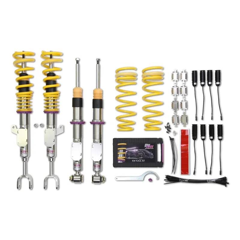 KW Gewindefahrwerk V2 Comfort (inkl. Stilllegung f. elektr. Dämpfer) passend für BMW 5er F10 / BMW 7er F01 u. a.