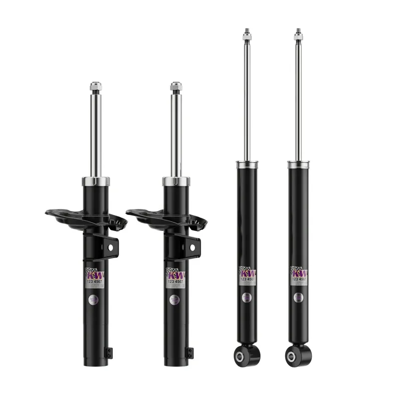 KW Stoßdämpfer V1 Daily Drive Vorderachse + Hinterachse (4er Set) passend für Volkswagen Golf VII 5G / Seat Leon 5F u. a.
