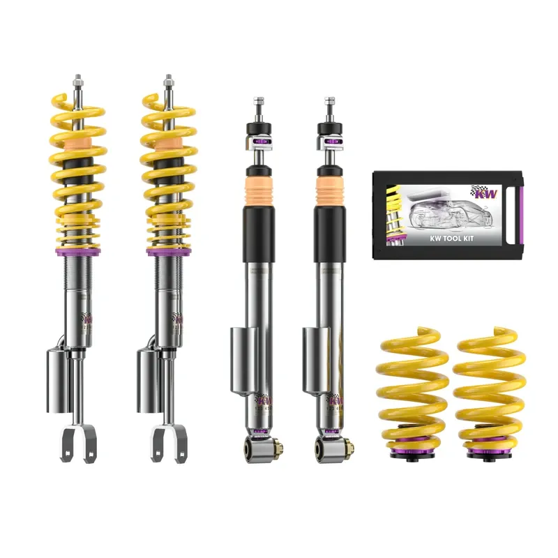 KW Gewindefahrwerk V3 inox (inkl. Stilllegung f. elektr. Dämpfer) passend für Audi A6 C6
