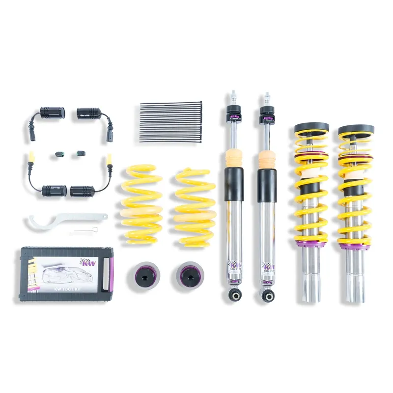 KW Gewindefahrwerk V3 inox (inkl. Stilllegung f. elektr. Dämpfer) passend für Audi A4 B9 / Audi A5 F5