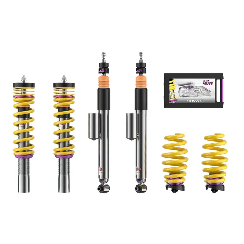 KW Gewindefahrwerk V3 inox (inkl. Stilllegung f. elektr. Dämpfer) passend für Audi A4 B9 / Audi A5 F5