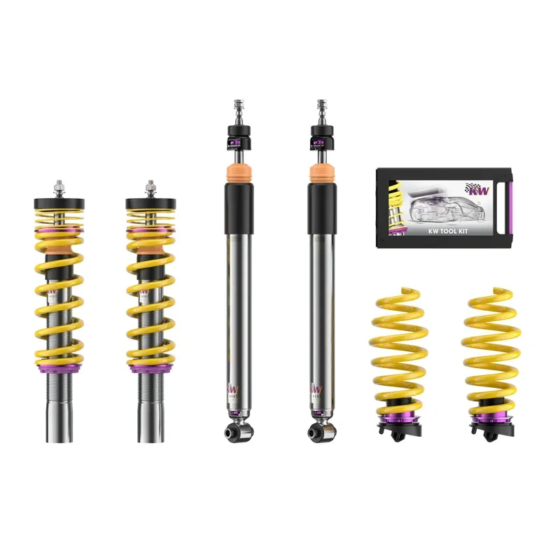 KW Gewindefahrwerk V3 inox (inkl. Stilllegung f. elektr. Dämpfer) passend für Audi A6 C8 / Audi A7 C8