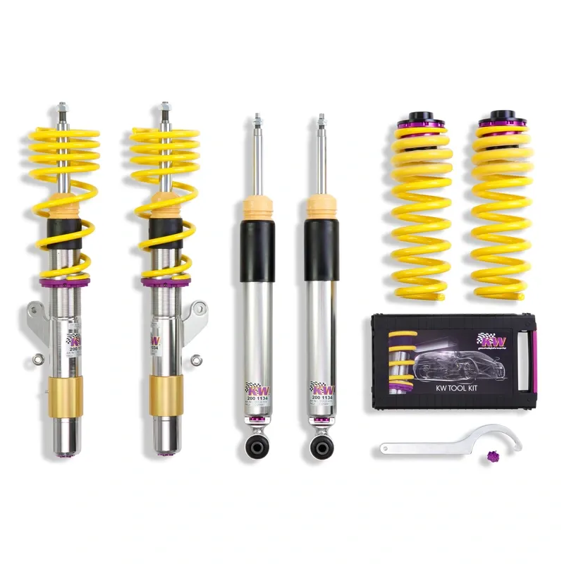 KW Gewindefahrwerk V3 inox passend für BMW 1er F20 / BMW 3er F30 u. a.