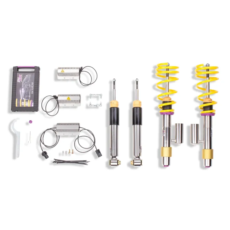 KW Gewindefahrwerk V3 inox (inkl. Stilllegung f. elektr. Dämpfer) passend für BMW 5er E60