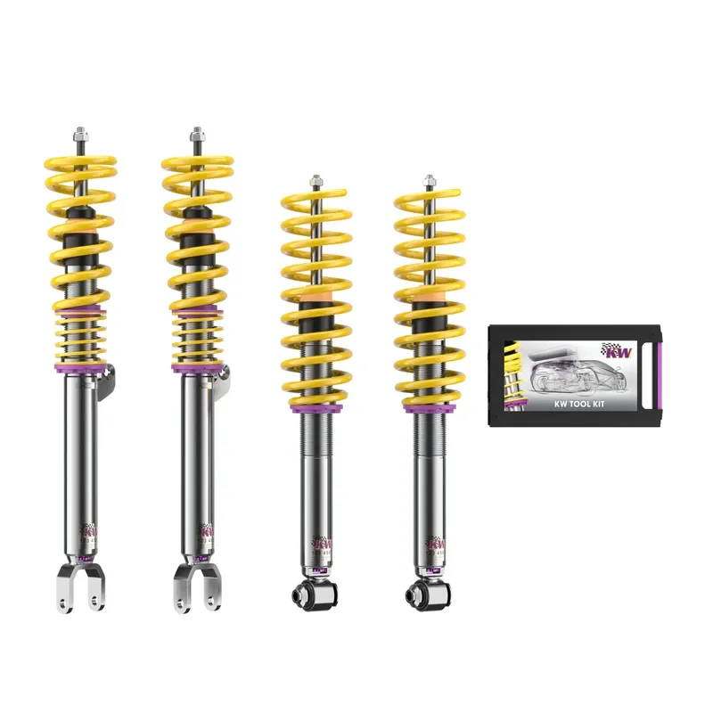 KW Gewindefahrwerk V3 inox (inkl. Stilllegung f. elektr. Dämpfer) passend für BMW 5er F10 / BMW 6er F12
