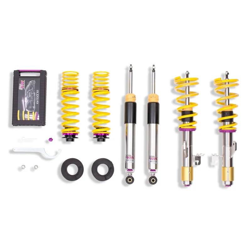 KW Gewindefahrwerk V3 inox passend für BMW 3er F30 / BMW 4er F32
