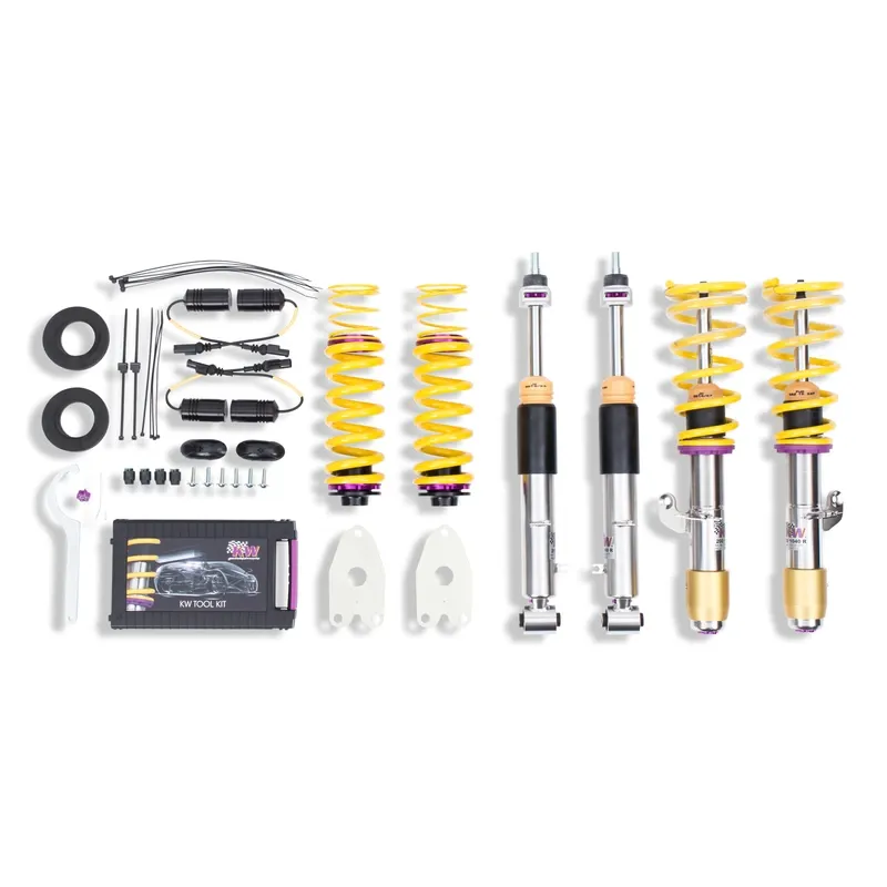 KW Gewindefahrwerk V3 inox (inkl. Stilllegung f. elektr. Dämpfer) passend für BMW 3er F30 / BMW 4er F32