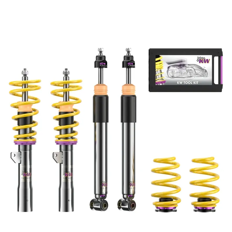 KW Gewindefahrwerk V3 inox passend für BMW 2er Active Tourer F45 / BMW X1 F48 u. a.