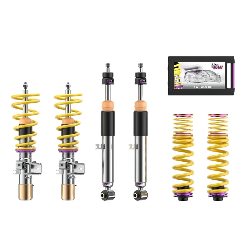 KW Gewindefahrwerk V3 inox (inkl. Stilllegung f. elektr. Dämpfer) passend für BMW 3er G20 / BMW 4er G22 (Abbildung ähnlich)