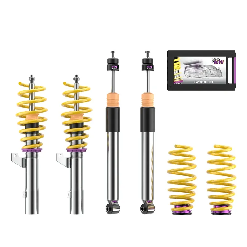 KW Gewindefahrwerk V3 inox (inkl. Stilllegung f. elektr. Dämpfer) passend für Cupra Leon KL / Volkswagen Golf VIII CD u. a.