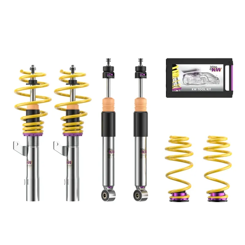 KW Gewindefahrwerk V3 inox (inkl. Stilllegung f. elektr. Dämpfer) passend für Audi TT 8J