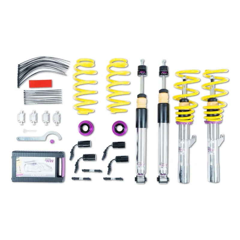 KW Gewindefahrwerk V3 inox (inkl. Stilllegung f. elektr. Dämpfer) passend für Cupra Ateca KH7