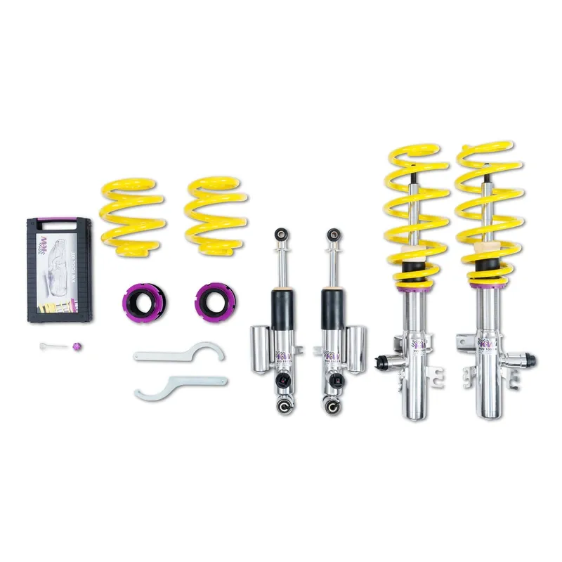 KW DDC - Plug & Play Gewindefahrwerk inox passend für Volkswagen California T6 / Volkswagen Multivan T6 u. a.