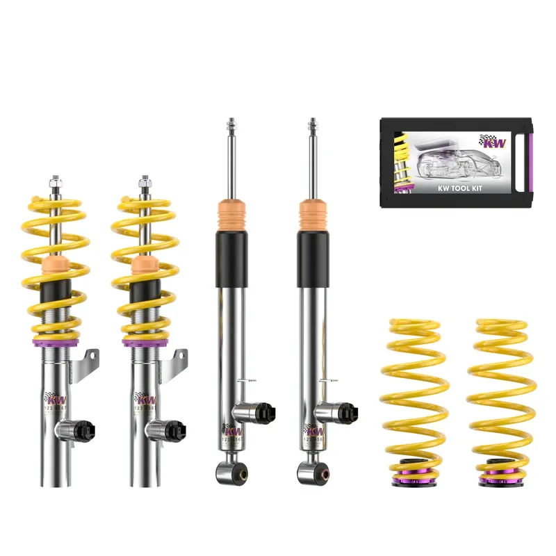 KW DDC - Plug & Play Gewindefahrwerk inox passend für Seat Leon 5F