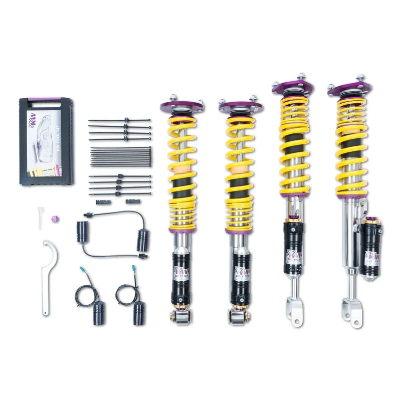 KW Gewindefahrwerk V4 inkl. Stützlager (inkl. Stilllegung f. elektr. Dämpfer) passend für BMW 5er F10 / BMW 6er F12