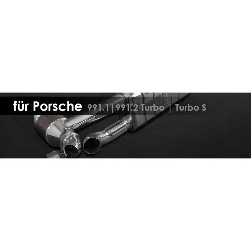 991.1|991.2 Turbo|TurboS | Capristo - Abgasanlage mit 250 Zellen Sportkats*, inkl. EVCU-1 Steuerung.