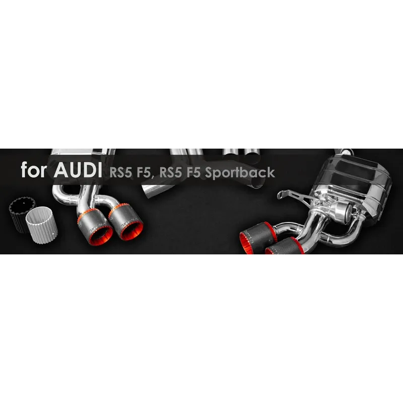 RS5 F5, RS5 F5 Sportback| Exhaust System | Capristo - Front silencer replacement pipes (For vehicles with OPF filters)